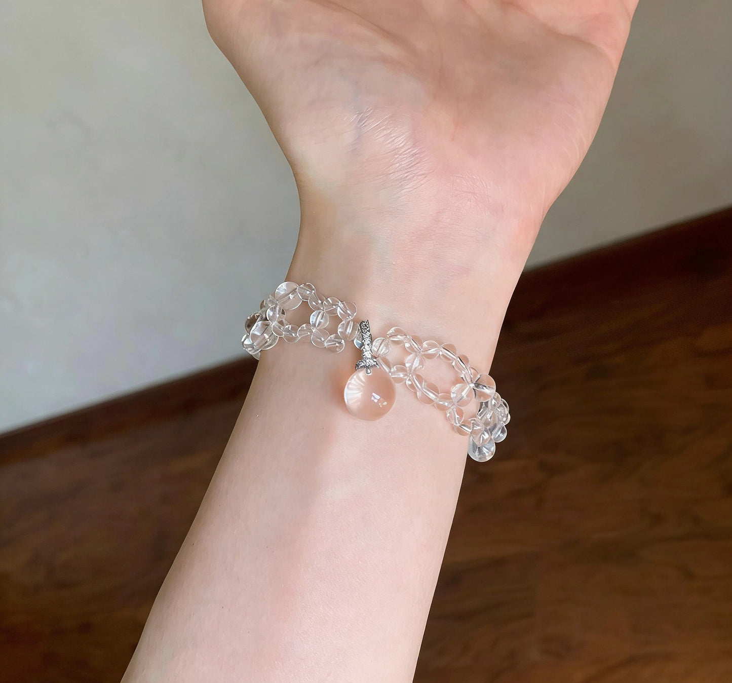 Women's Lace Pearl Flower Fashion Handmade Bead Woven Bracelets