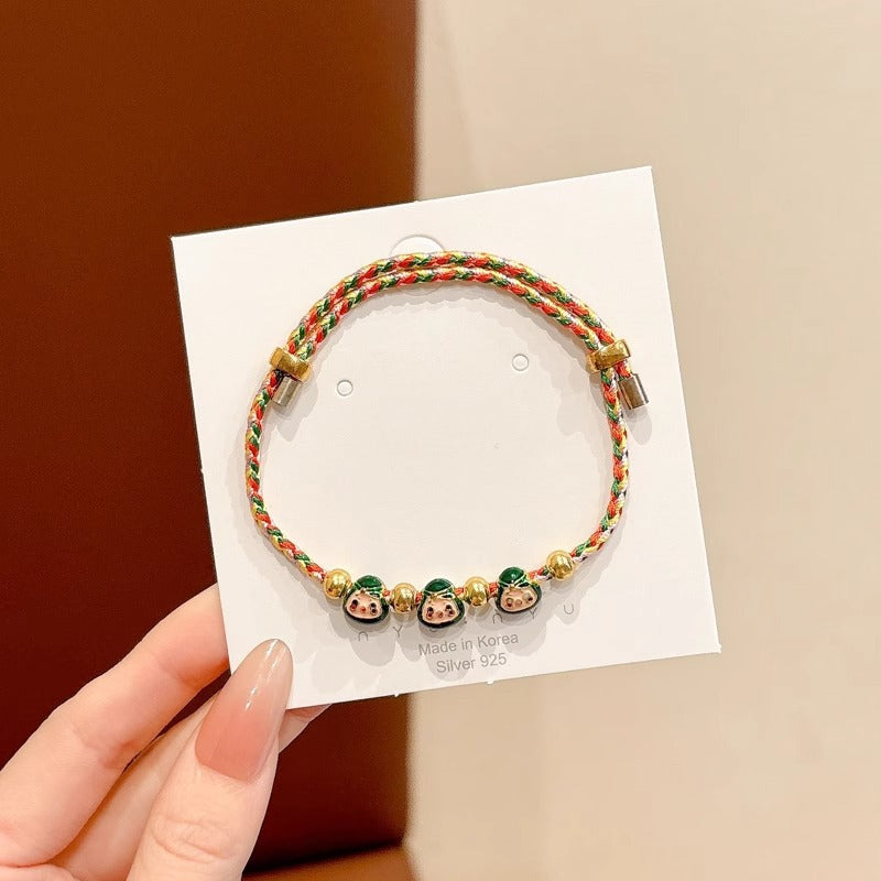 Small Gift Tassel Adjustable Red Rope Dragon Boat Festival Bracelet