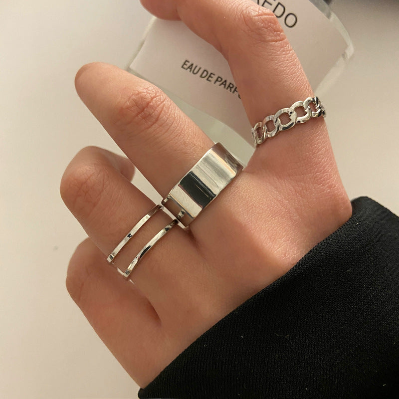 Metal Knuckle Creative Simple Style Set Rings