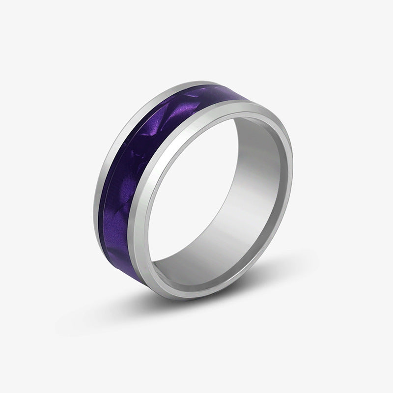 Shell Mixed Stainless Steel Fresh Sweet Ring