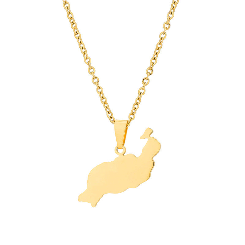 Stainless Steel Spanish Canary Islands Unisex Necklace