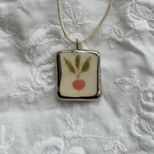 Vegetable Series Carrot Tomato Cauliflower Pea Necklaces