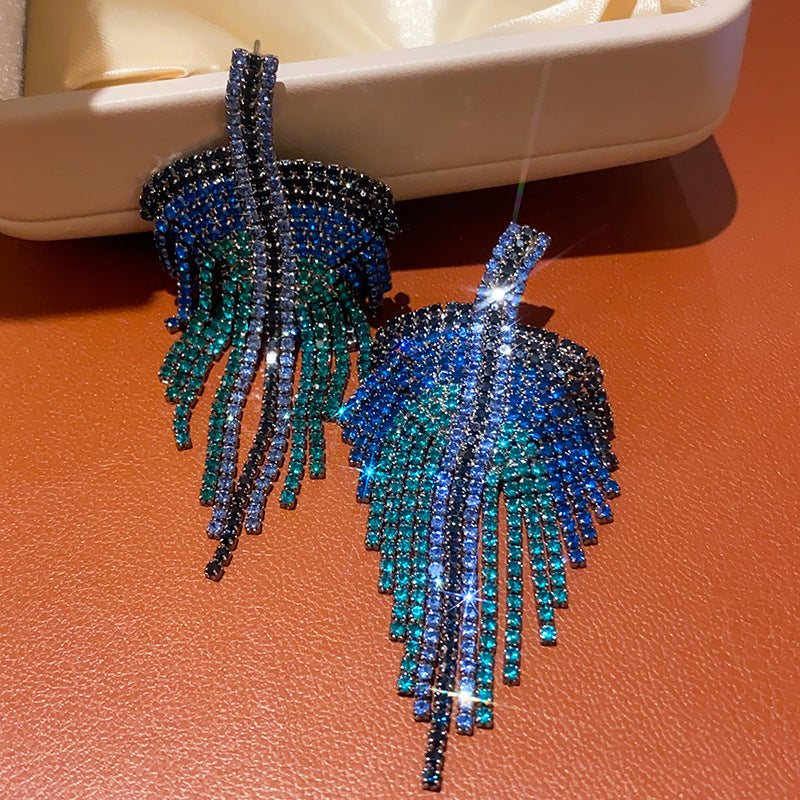 Women's Zircon Flower Light Luxury High-grade Temperament Fashion Earrings