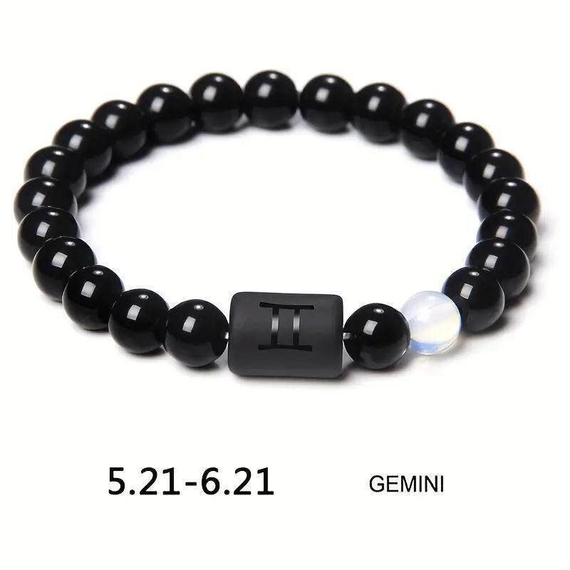 Xi Twee Constellation Elastic Tigereye Agate Bracelet
