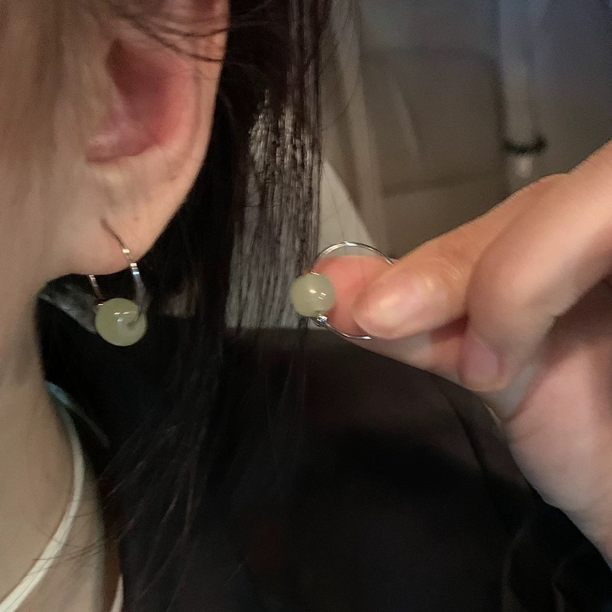 Ancient Style Chinese Circle Cold Feeling Female Niche Unique Earrings