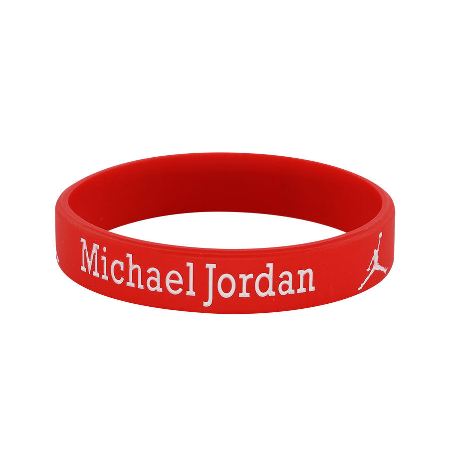 Star Concave Thickened Silicone Kobe James Basketball Bracelet