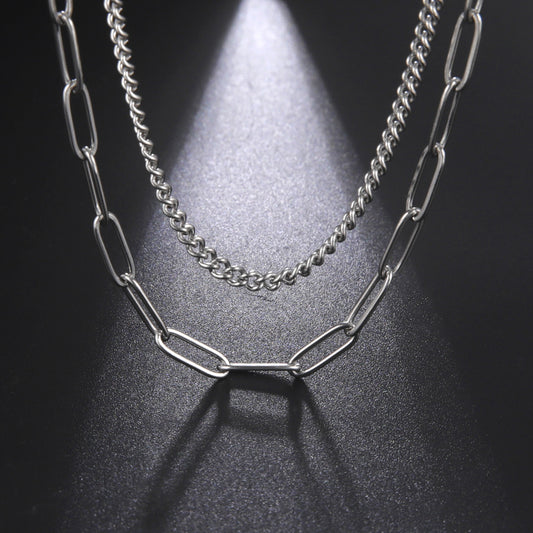 Men's Art Retro Aloofness Style Titanium Steel Necklaces