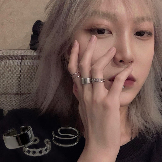 Women's Open Hip Hop Suit Cold Style Ring