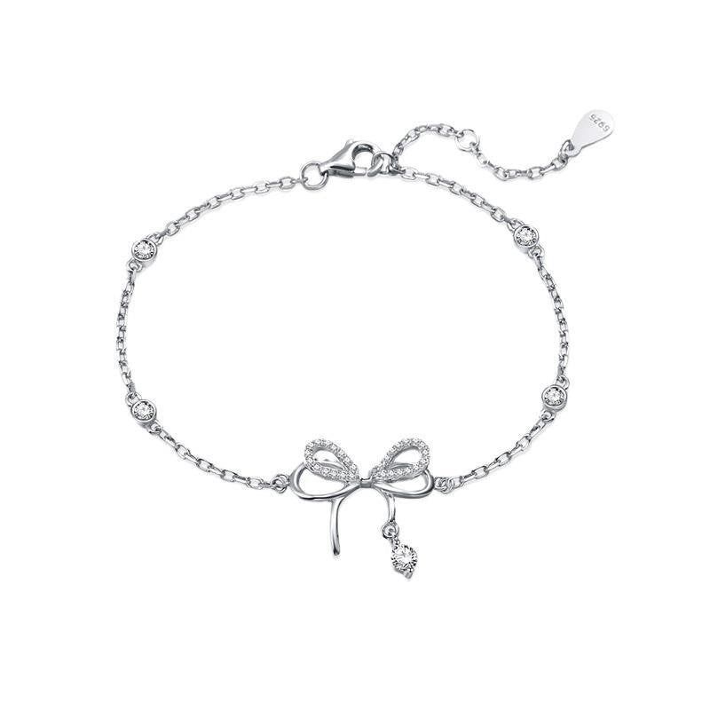 Point Full Series Female Bow Couple Design Clavicle Chain Sweater Necklaces