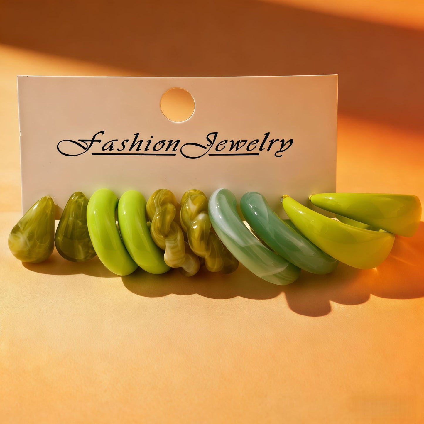 Korean Style Fashionable Simple Acrylic Shaped Light Luxury Earrings
