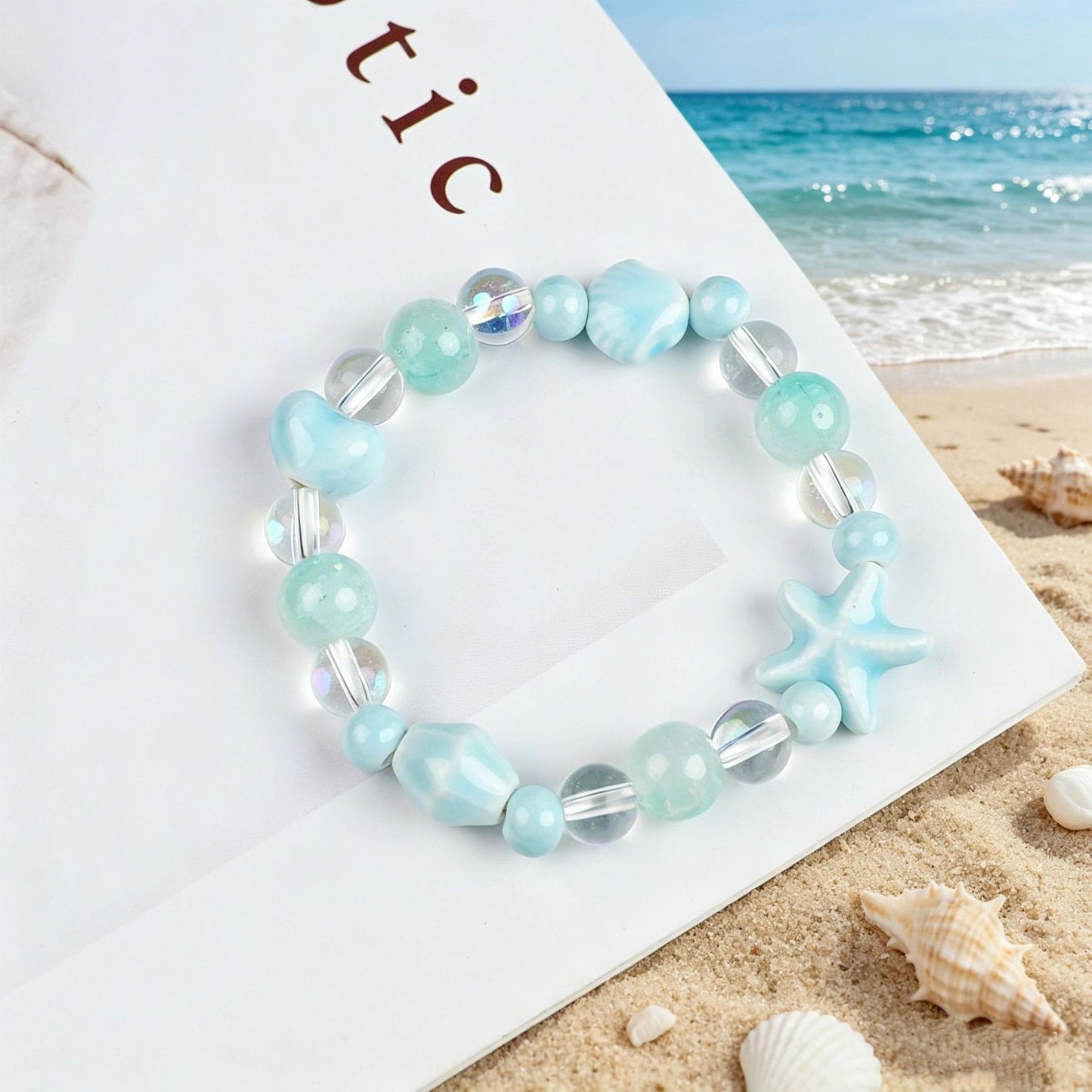 Ceramic Ocean Series Fresh Stylish For Bracelet