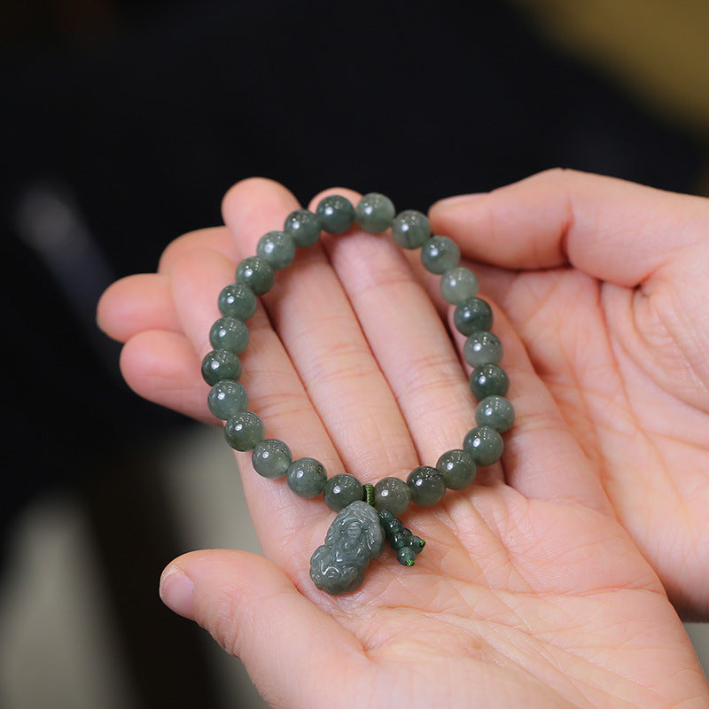 Natural A- Level Jade Ball Beads Bracelets