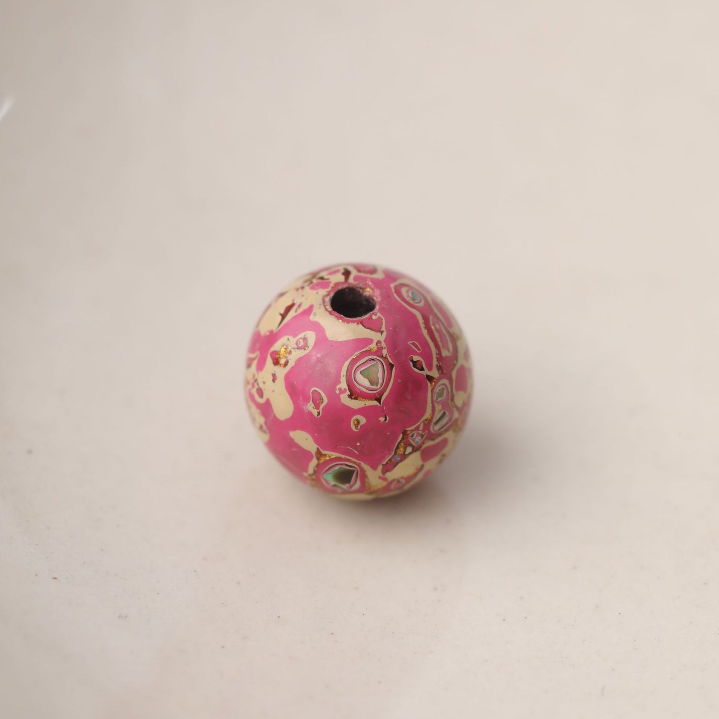 Paint Large Beads Inlaid Screw Scattered Single Bracelet