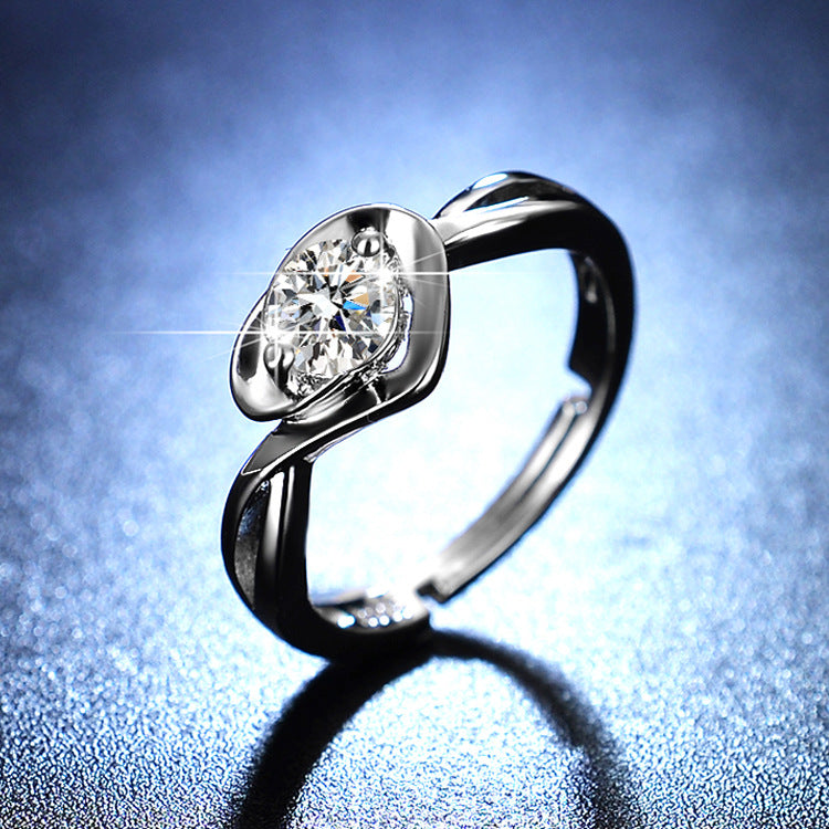 Women's Moissanite More Than Karat Imitation Diamond Rings