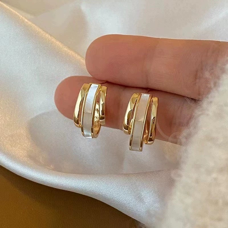 French Elegant Shaped Light Luxury Advanced Personalized Niche Earrings