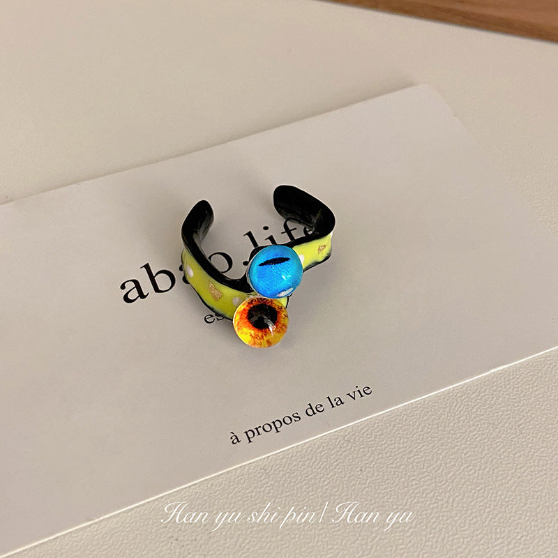 Monster Sweet Cool Cartoon Cute Girlfriends Ring