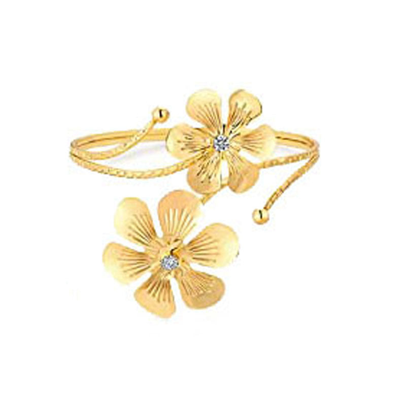 Graceful Fashion Leaf Beautiful Flowers Armband Bracelets