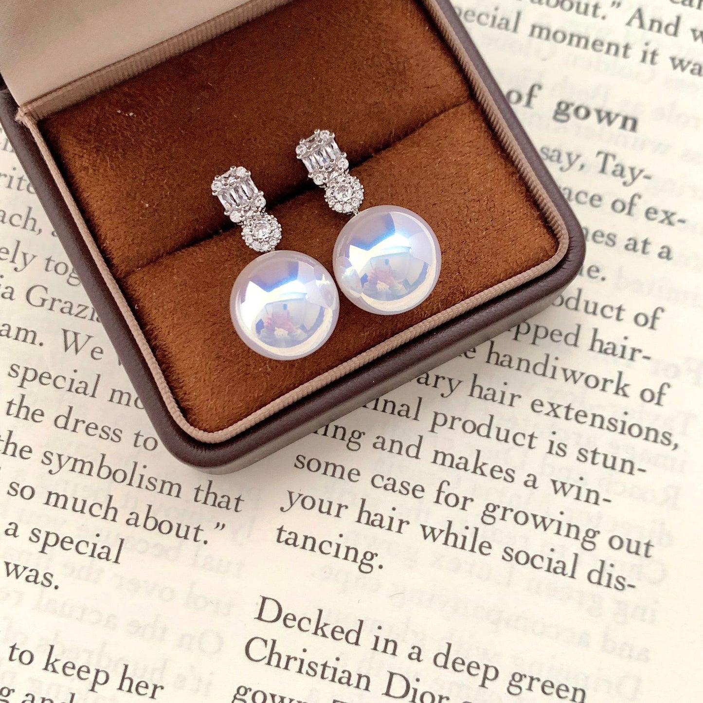 Women's Diana Colorful Pearl High-grade Light Luxury Minority Stud Earrings