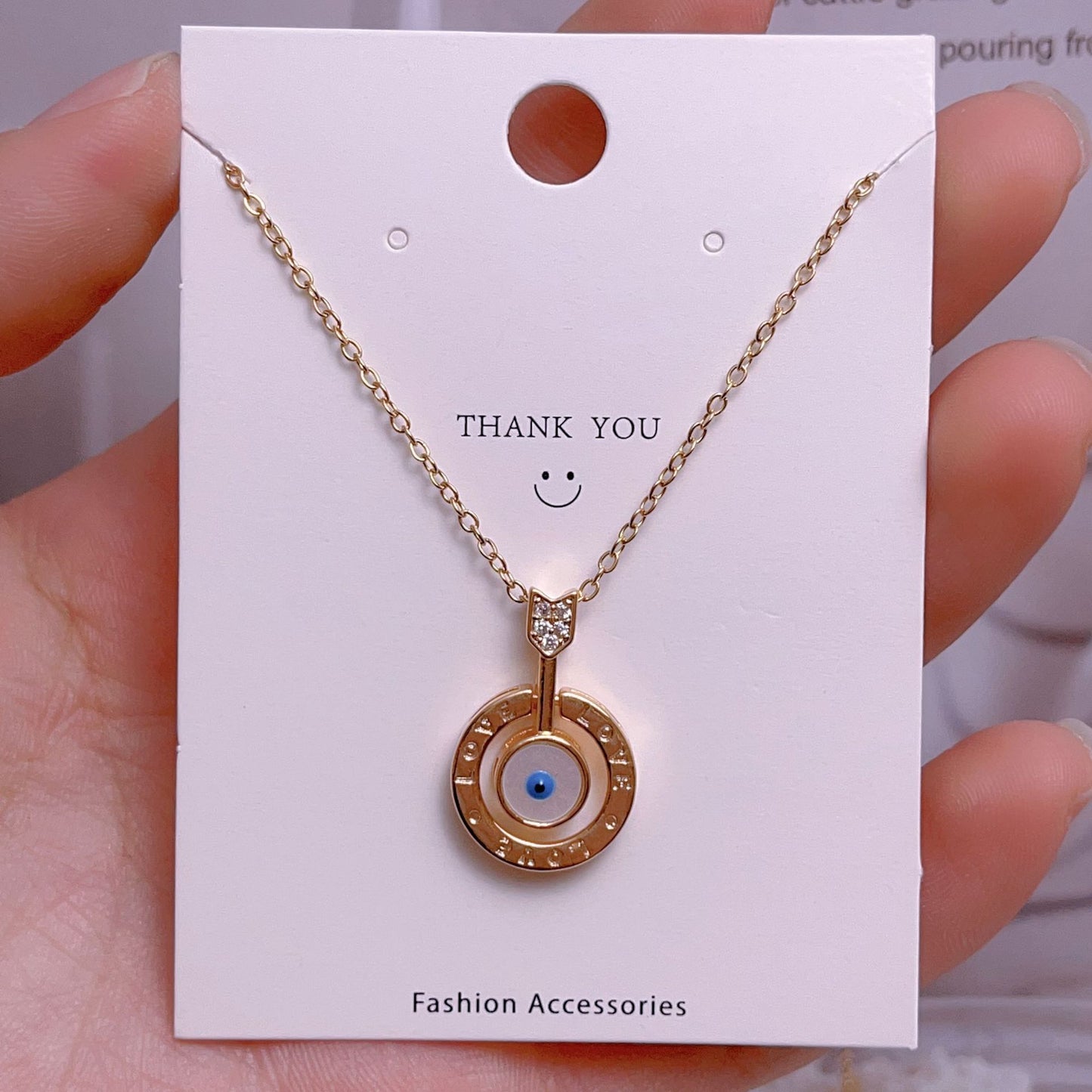 Eye Female Fashion Personality Titanium Steel Clavicle Necklaces