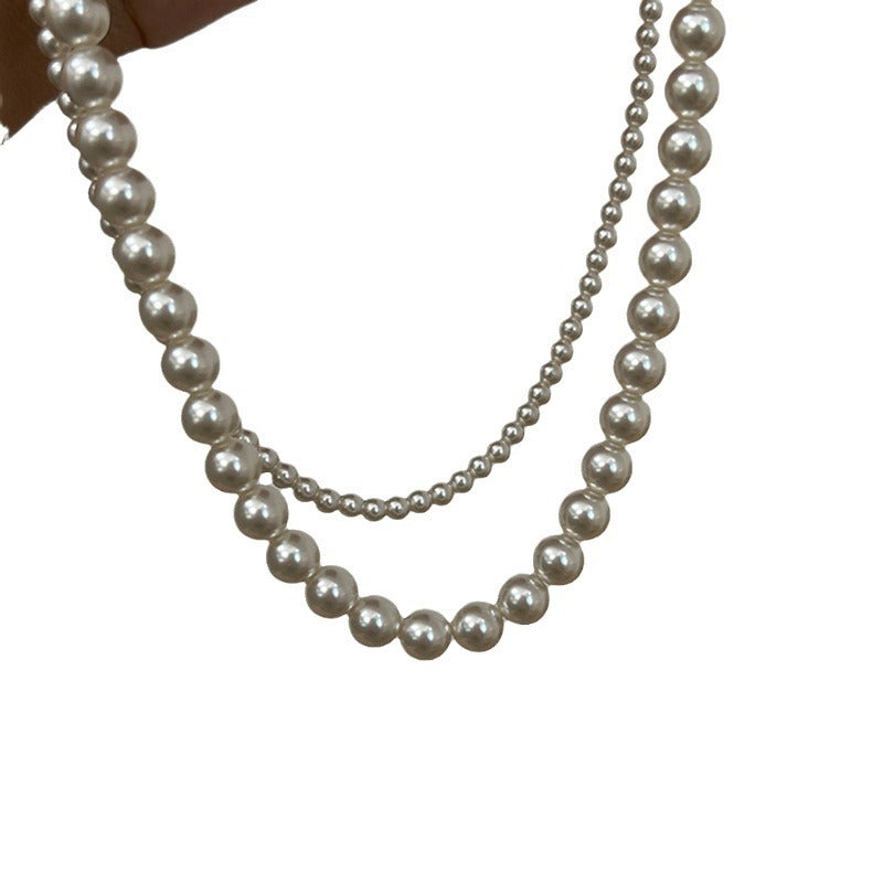 Pearl French Elegant Beaded Clavicle Chain Necklaces