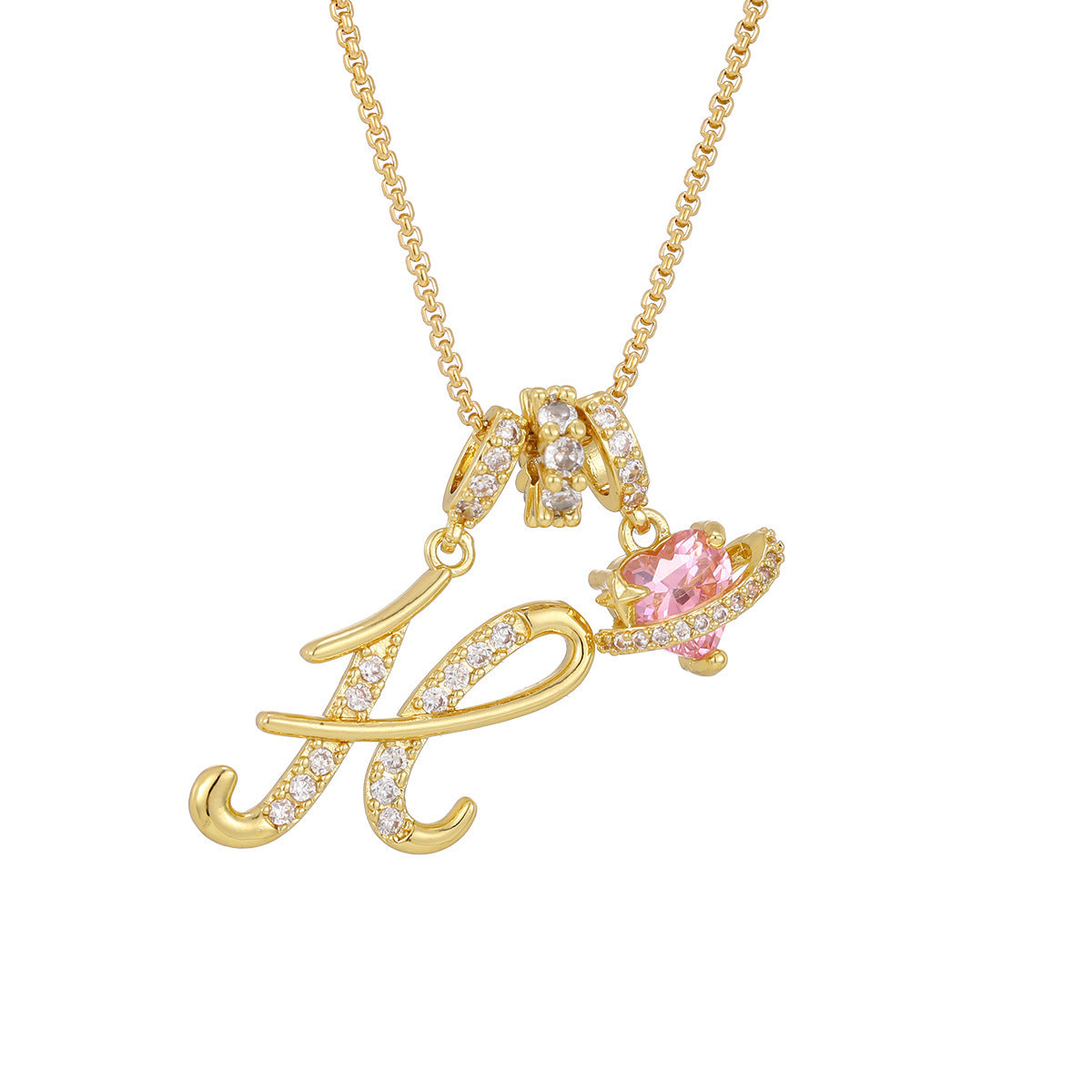 Dopamine English Letter Light Luxury Minority Necklaces