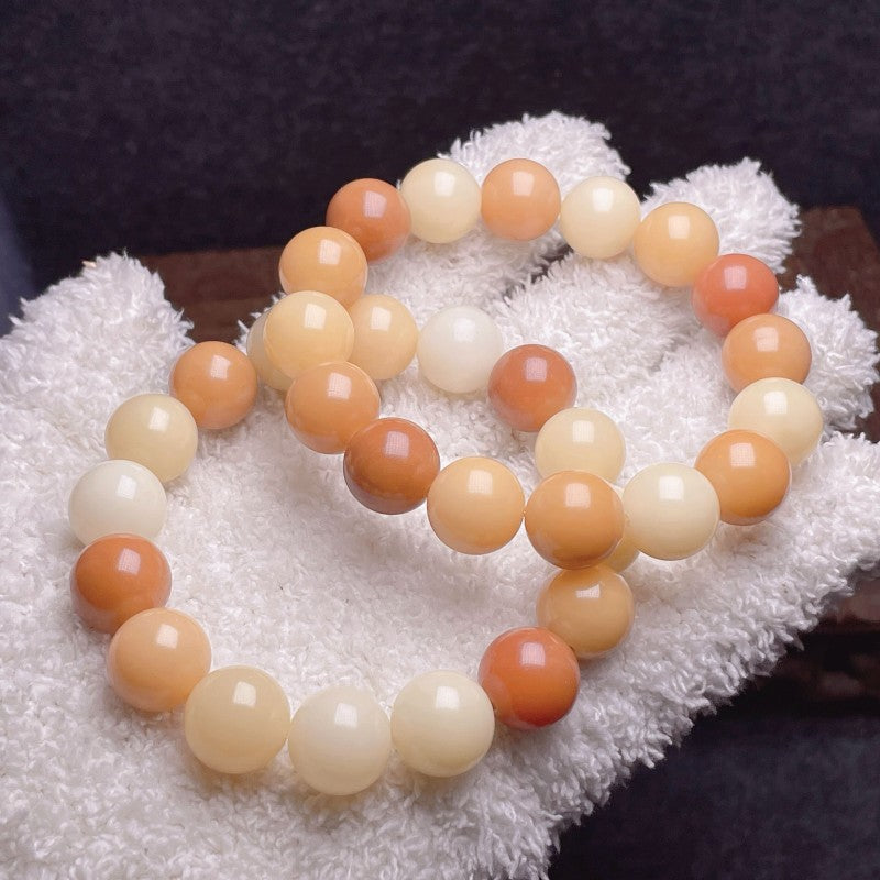Women's & Men's Flowers Bodhi Pliable Temperament Hand Toy Charcoal Seed Crafts Single Bracelet