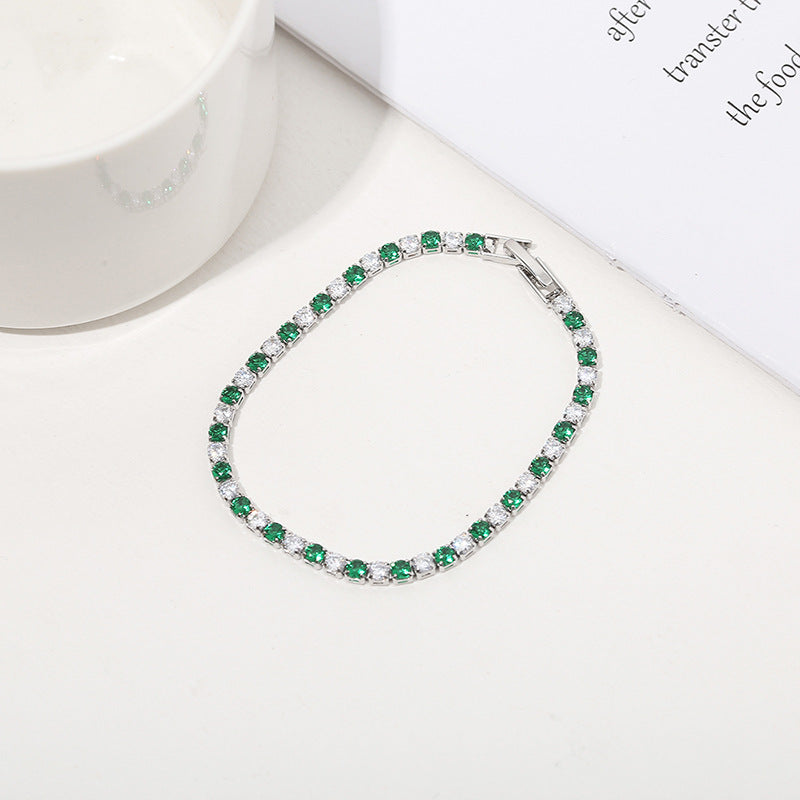 Fashion Personality Trendy Spring Rhinestone Zircon Popular Dignified Bracelet
