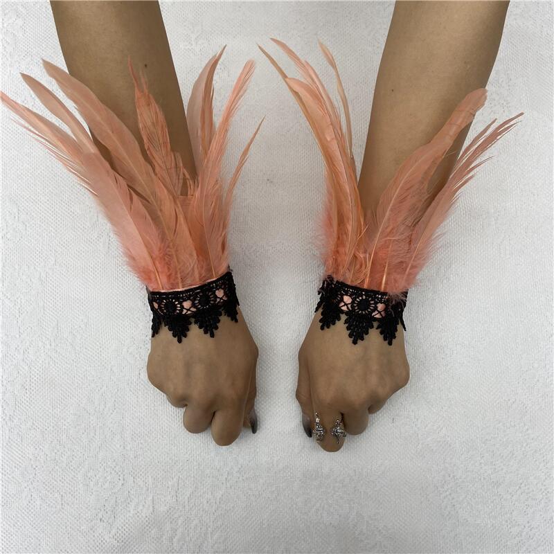 Feather Halloween Performance Ball Lace Wristband Bracelets