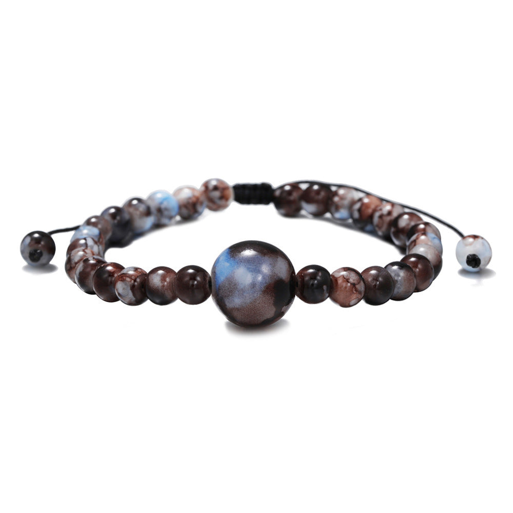 Women's String Beads Adjustable Ethnic Hand-woven Glass Bracelet