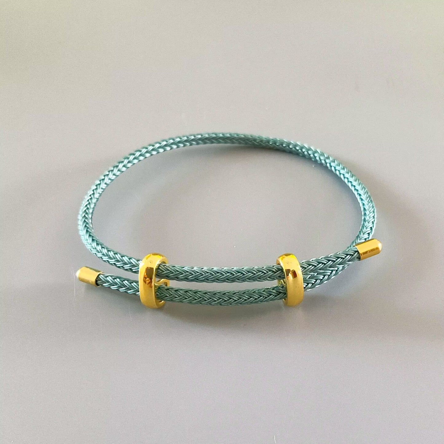 Adjustable Horoscope Buckle Woven Hard Gold Red Bracelet