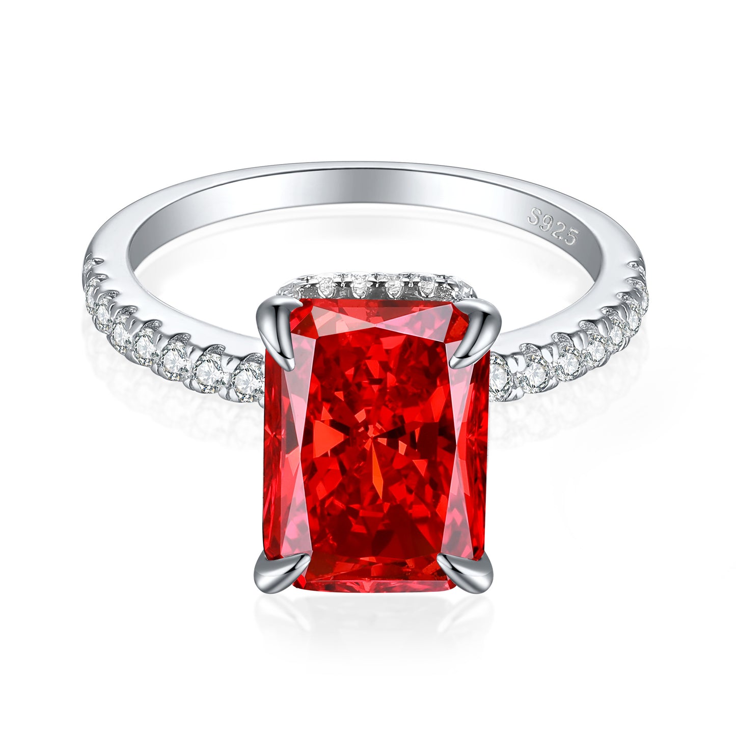 Karat High Carbon Rhinestone Female Niche Advanced Light Rings