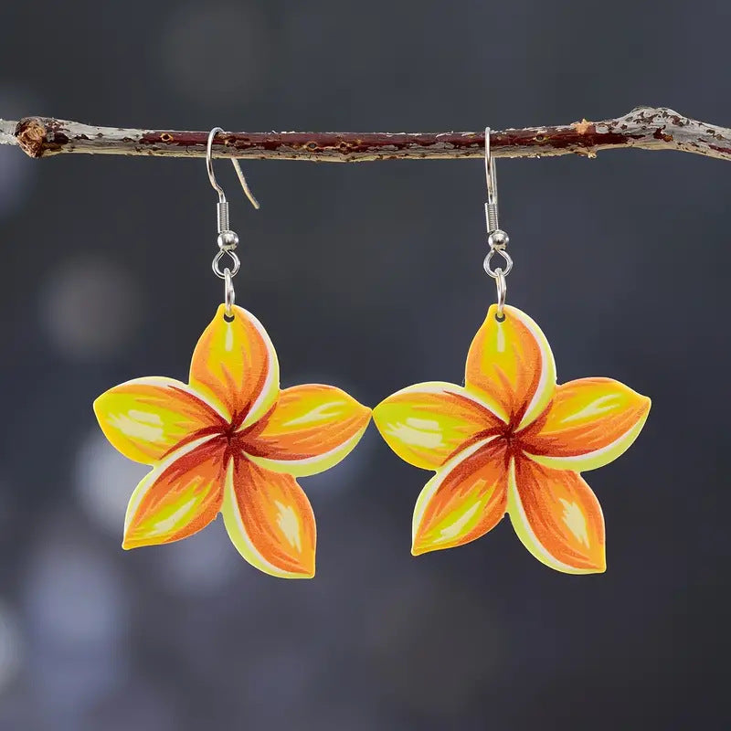 Women's Acrylic Flower Female Summer Niche Sense Creative Rings