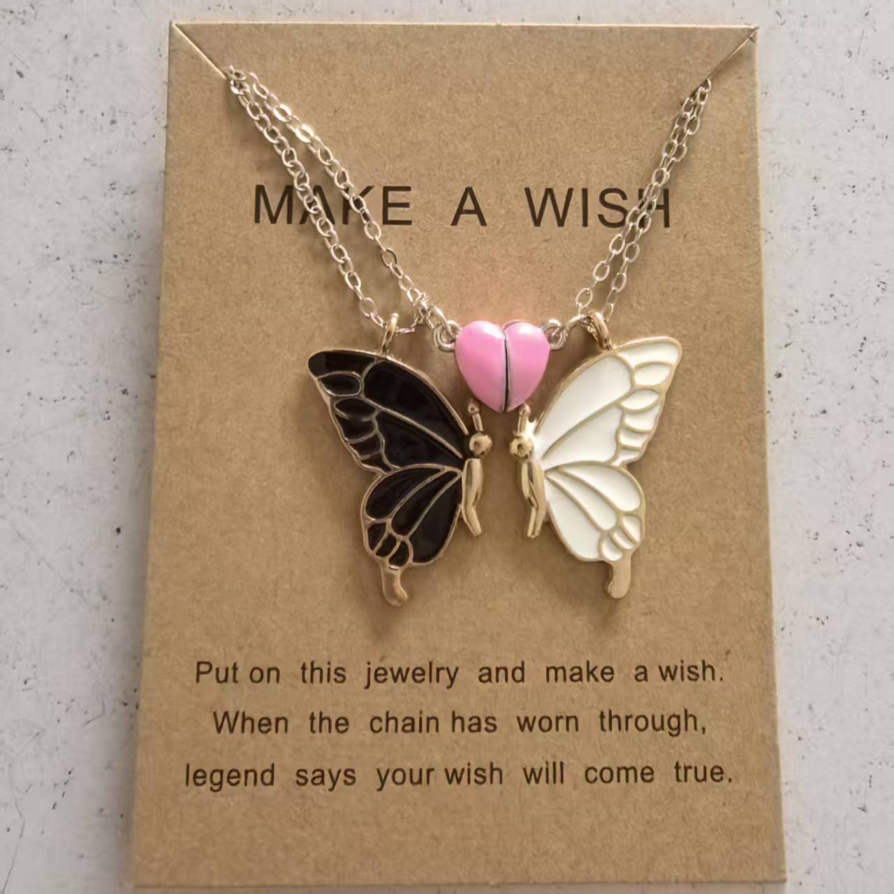 Good Friend Double Color Friendship Suit Necklace