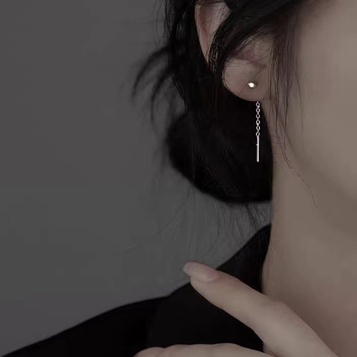 Women's Clover Lines Fashionable High-grade Tassel Simple Ear Line