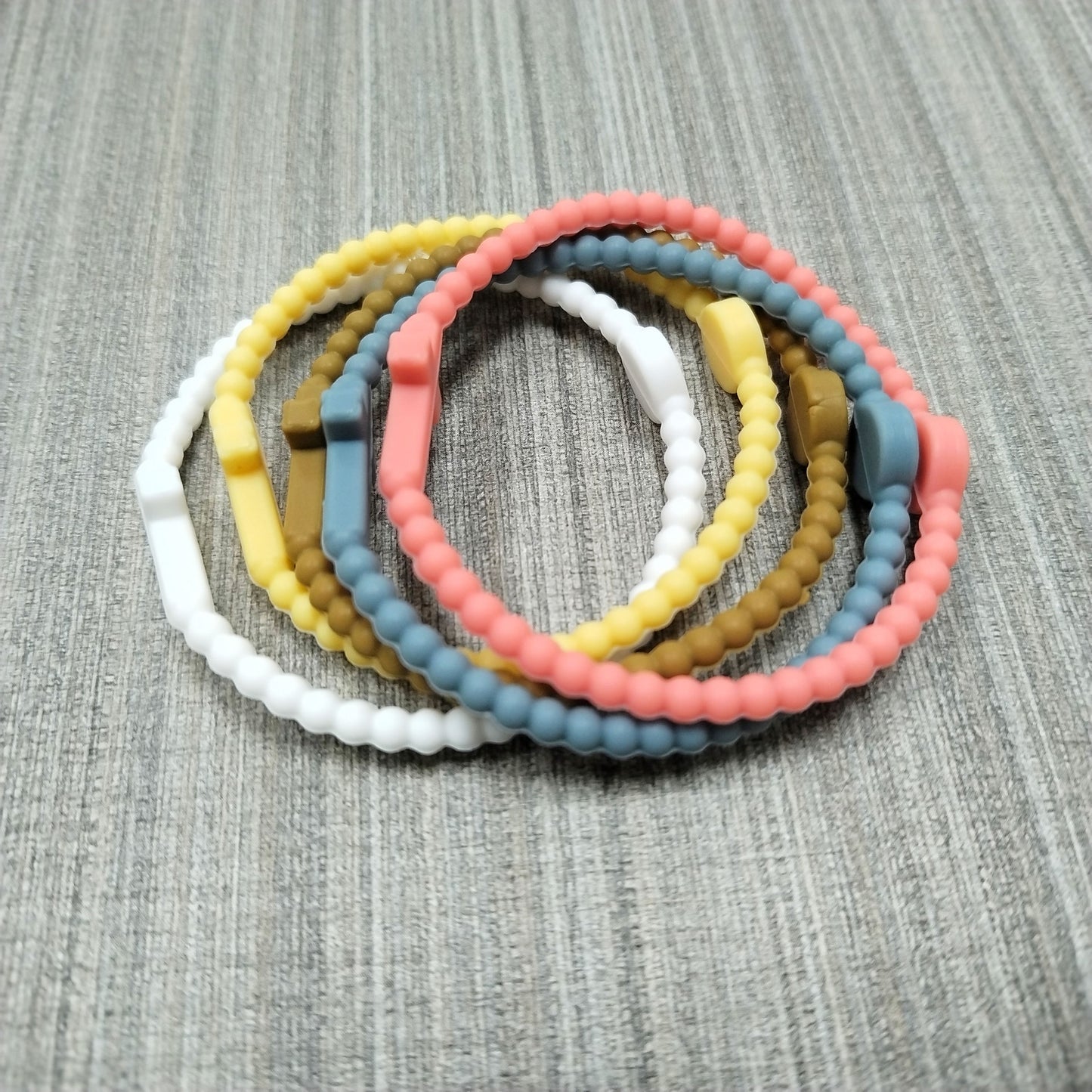 Charming Comfortable Cross Love Silicone Bible Bracelets
