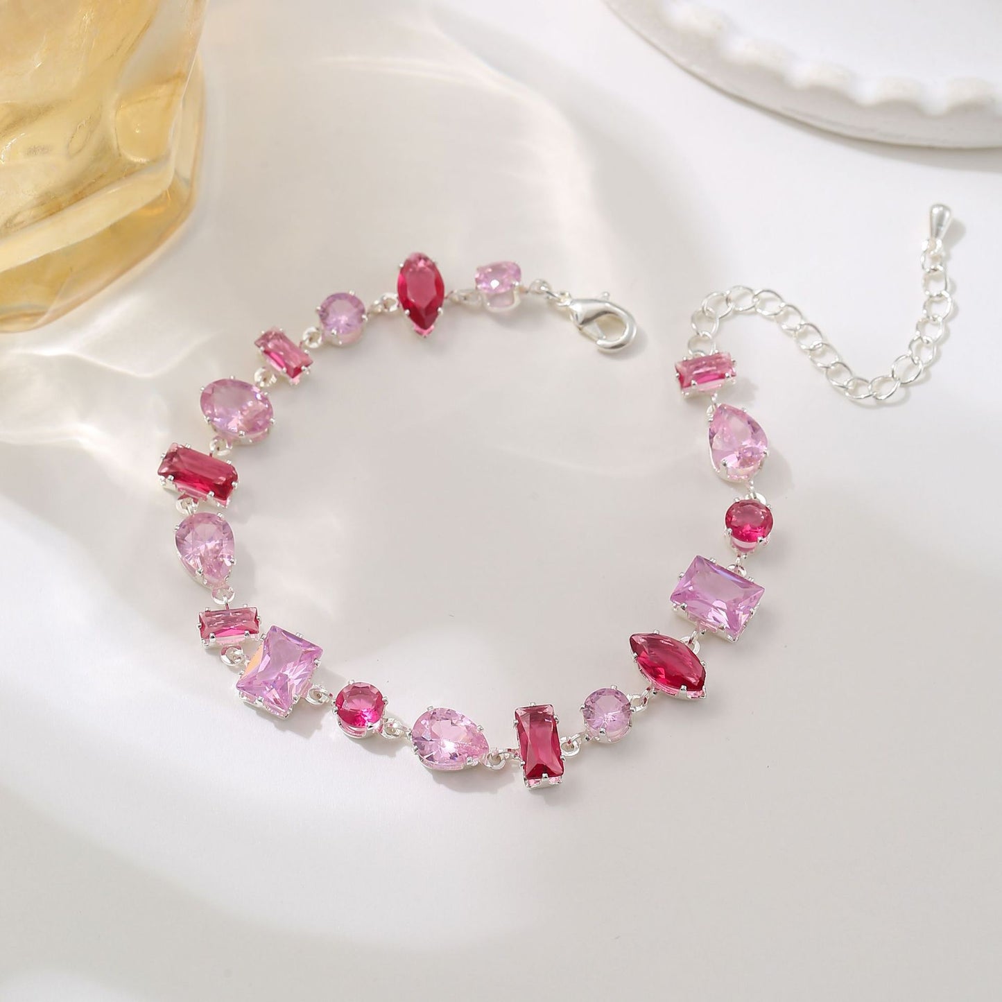 Women's Copper Inlaid Zircon Fashion Temperamental Minority Bracelet