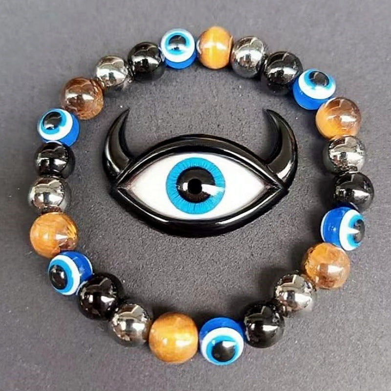 Versatile Classic Comfortable Xi Glass Tigereye Bracelet