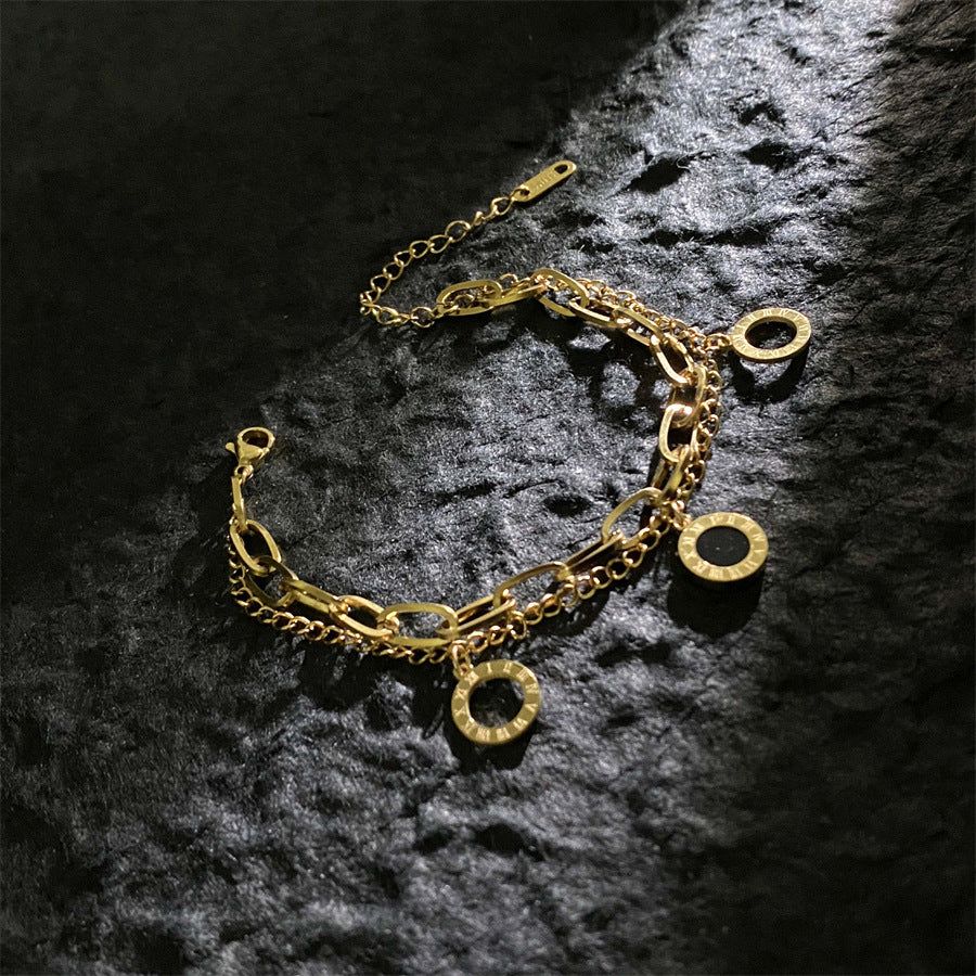 Roman Digital Clover Chain Special Trendy Bracelets