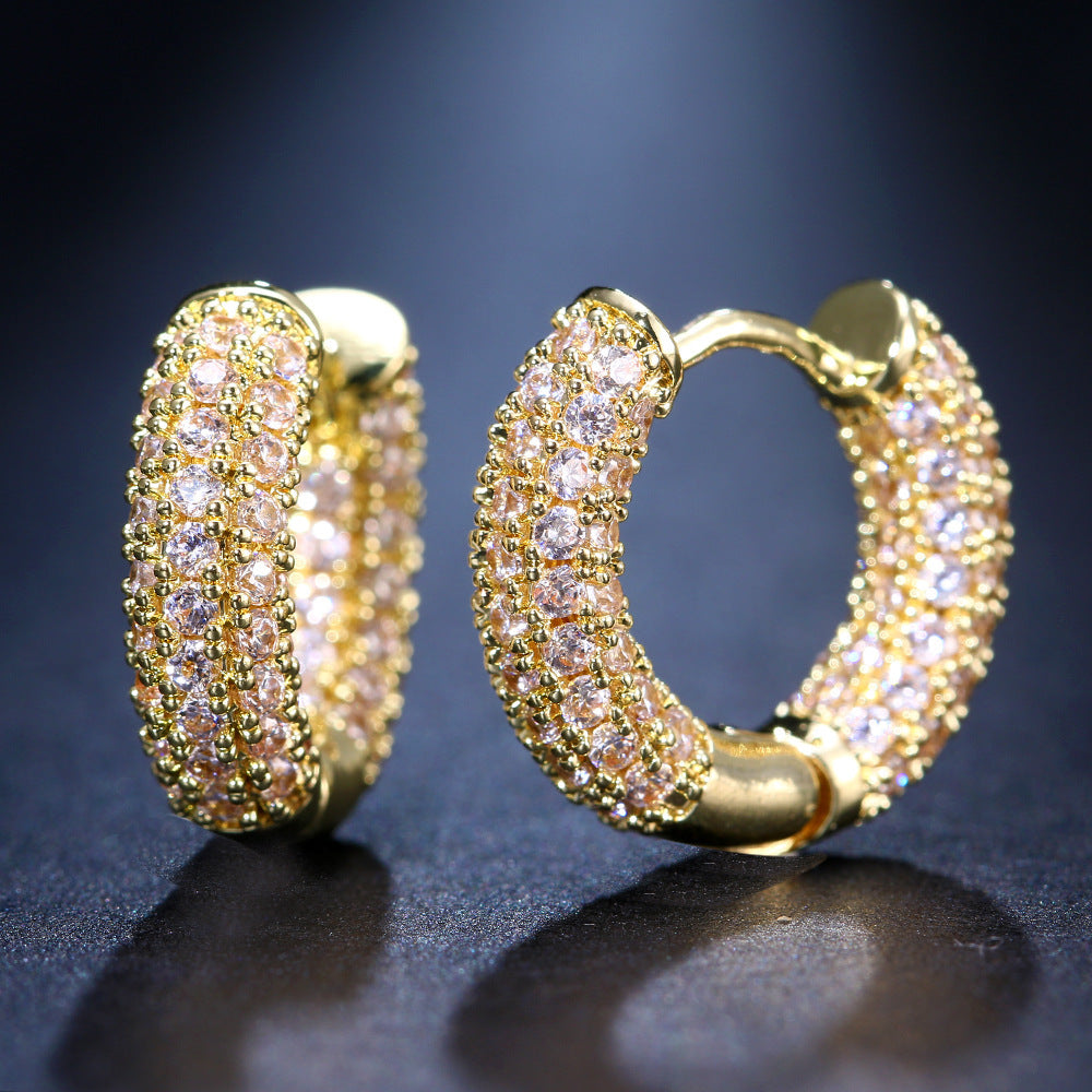 Women's Fashion Simple Circle Clip Dress Wear Ear Buckle