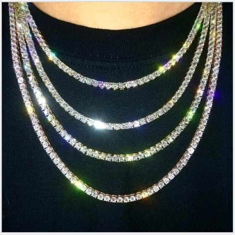 Women's & Men's Exquisite Zircon Tennis Hip Hop Necklaces