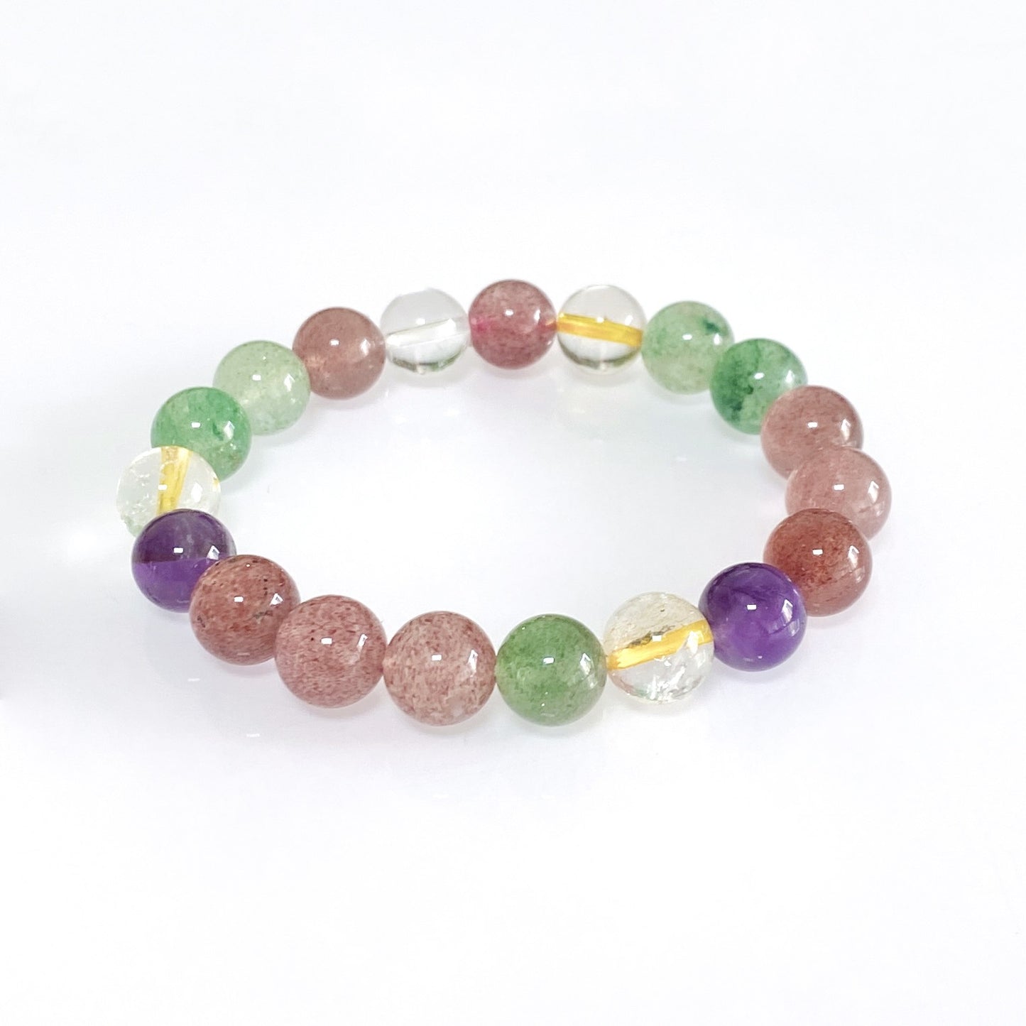 Eight Treasure Crystal Amethyst Strawberry Female Bracelets