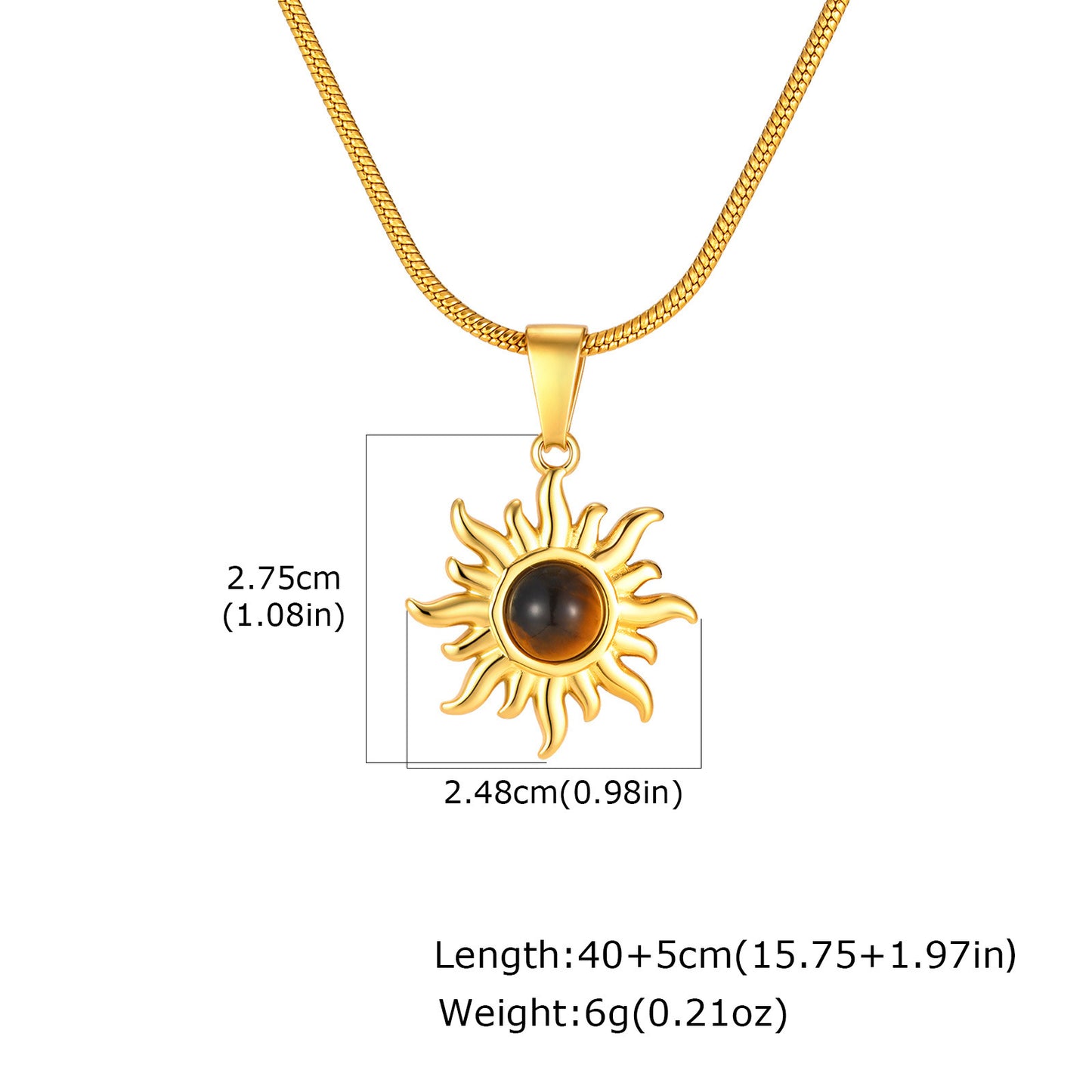 Women's Tiger Eye Sunflower Natural Stone Retro Rings