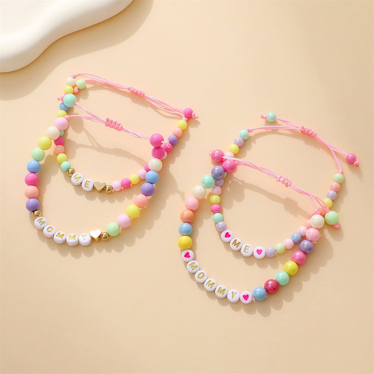 Dopamine Color Matching Bead Wind Adjustable Bracelets