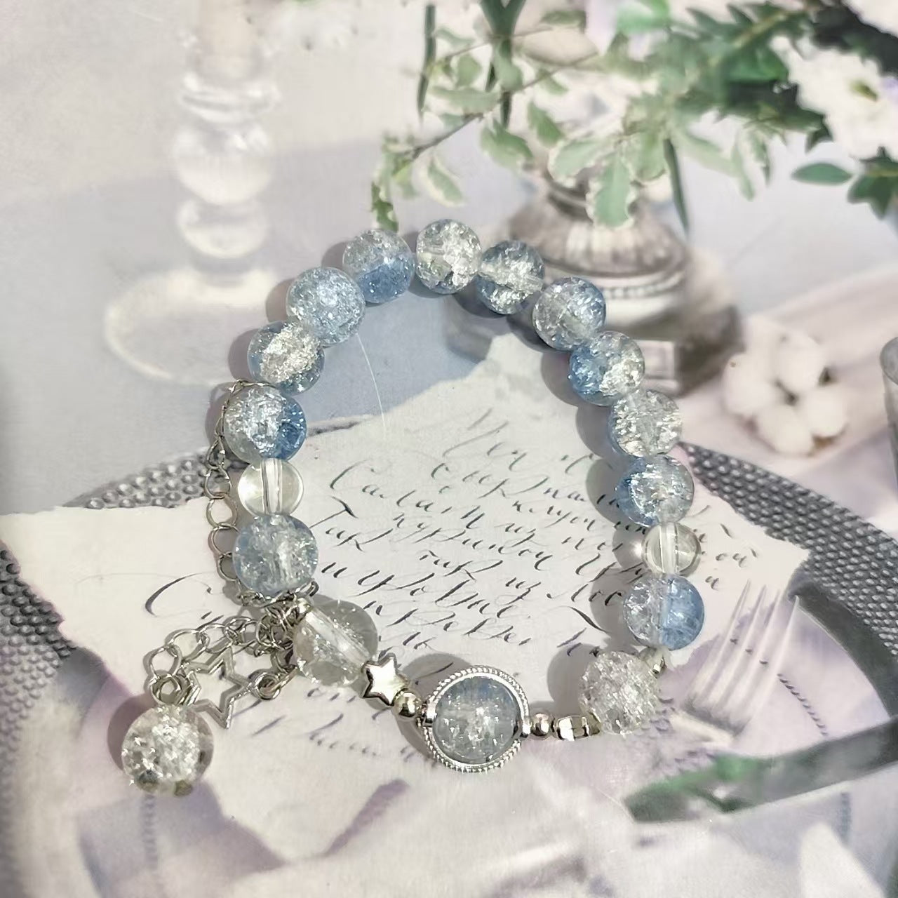 Cherry Blossom Glaze Female Design High Sense Bracelet