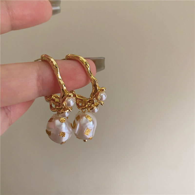 French Pearl Type Ear High-grade Fairy Temperamental Rings