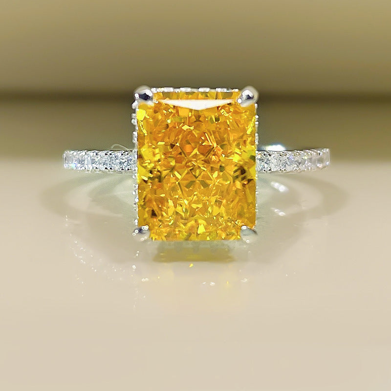 Women's Affordable Luxury Style Colored Gems Sterling Sier Rings