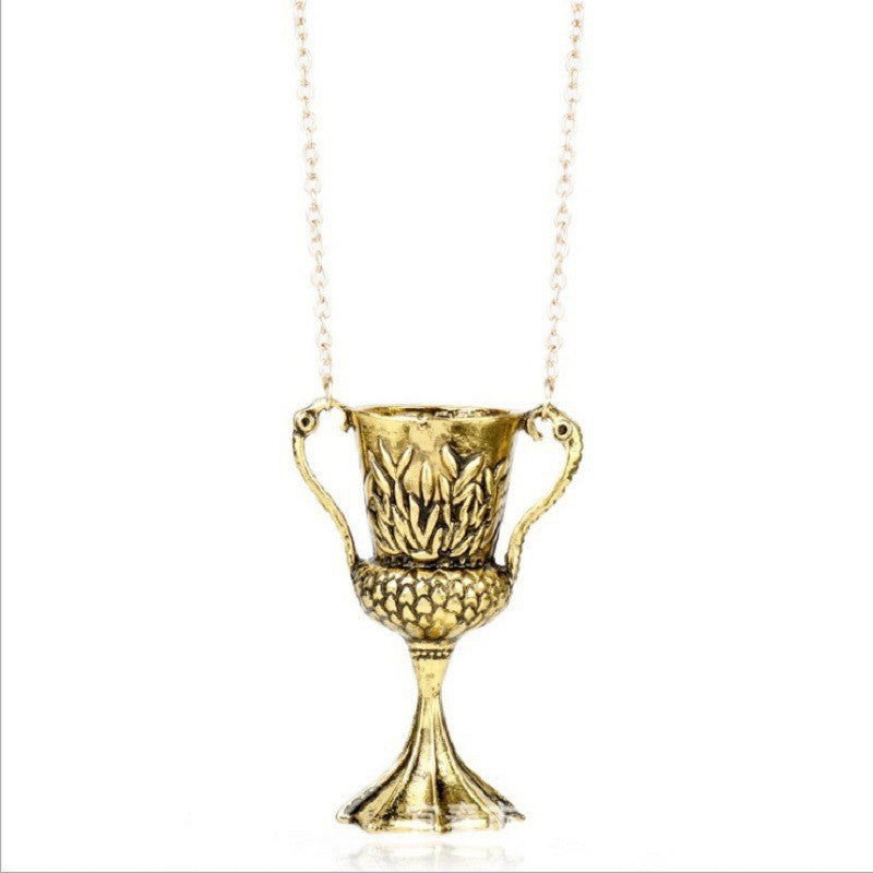 Television Magic Academy Chateau Death Creative Flying Bird Necklace