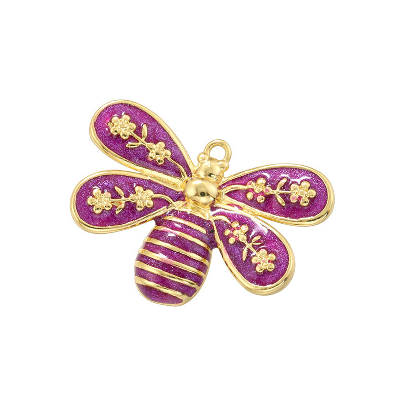 Pastoral Colorful Oil Bee Fresh Sweet Pendants