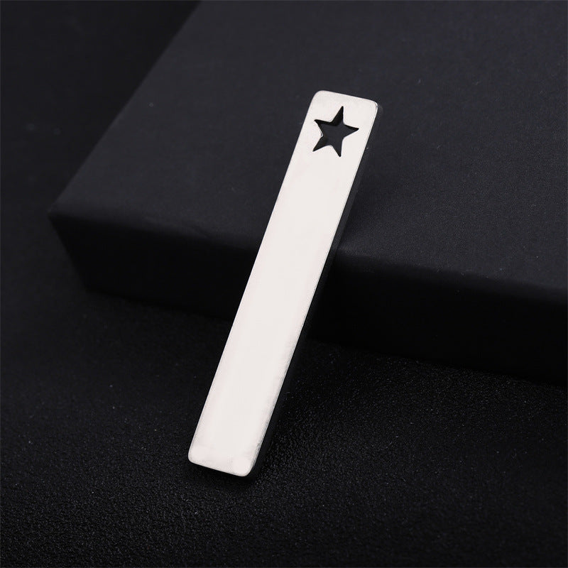 Blank Material Titanium Number Plate Accessories Pendants