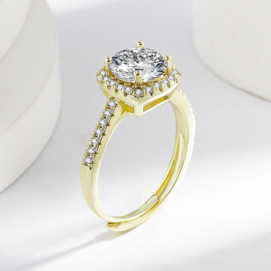 Popular Princess Square Bag Sugar Eight Hearts Arrows Ring